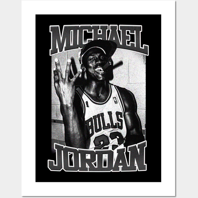 Michael Jordan Vintage Cigar Wall Art by A3+arsitekture